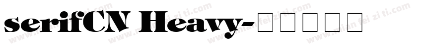 serifCN Heavy字体转换